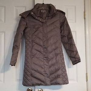 Gray puffer jacket